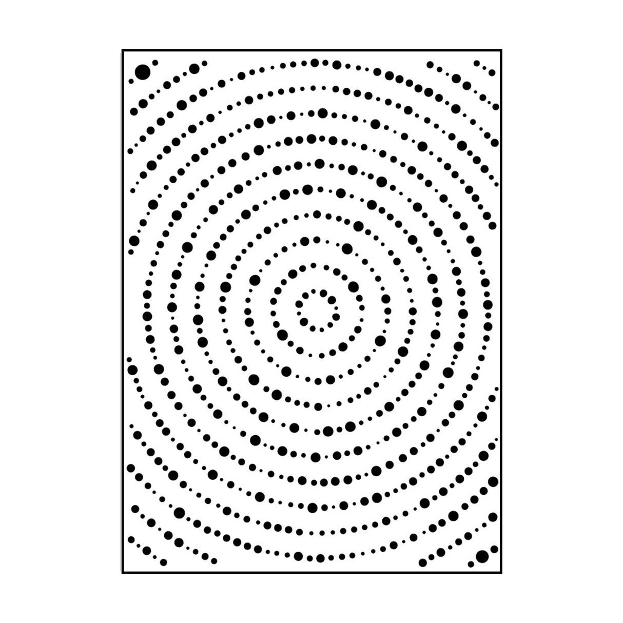 Carabelle studio • embossing sjabloon 10,8x14,6cm grands cercles