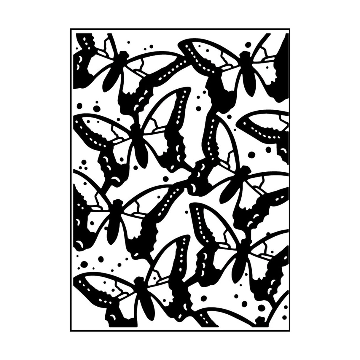 Carabelle studio • embossing sjabloon 10,8x14,6cm papillons