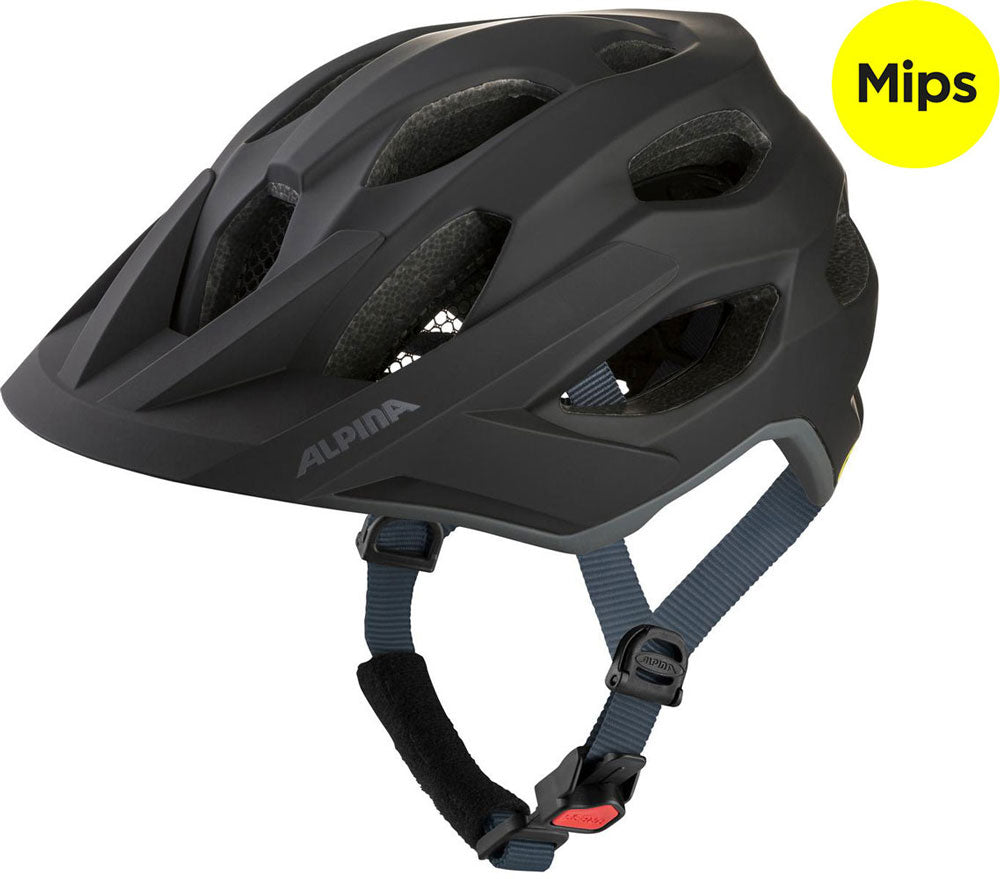 Олимпийско спортно облекло alpina sports mtb каска apax mips 52-57 черен мат