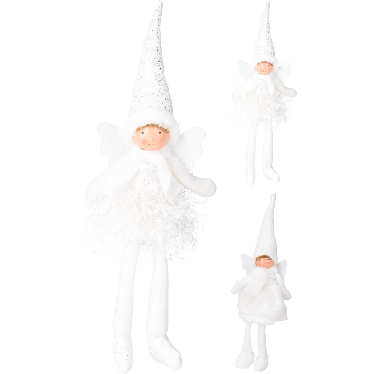 Home styling engelmeisje stof wit 40cm