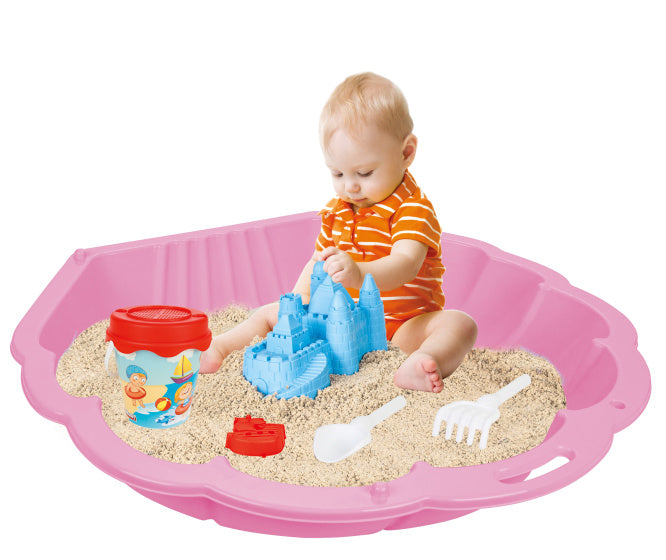 Pilsan abalone water sandbox shell 90 x 84 cm pink 1 piece