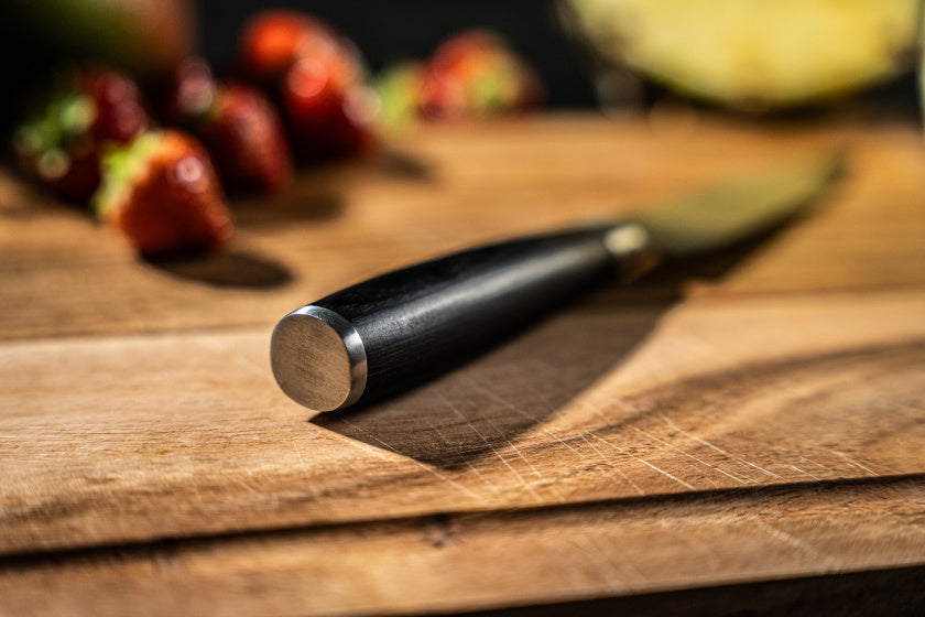 Arbaer messenset 3-delig japanse damascus print pakka houten handvat