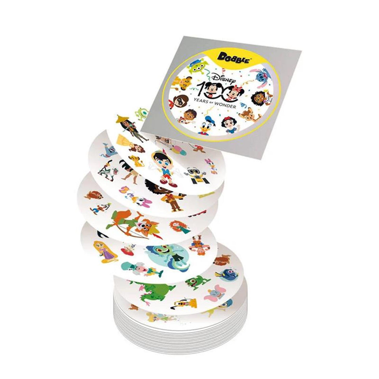 ASMODEE DOBBLE Disney Game de cartas del 100 aniversario