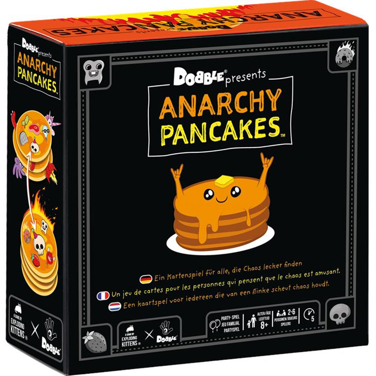 Asmodee dobble anarchy pancakes kaartspel
