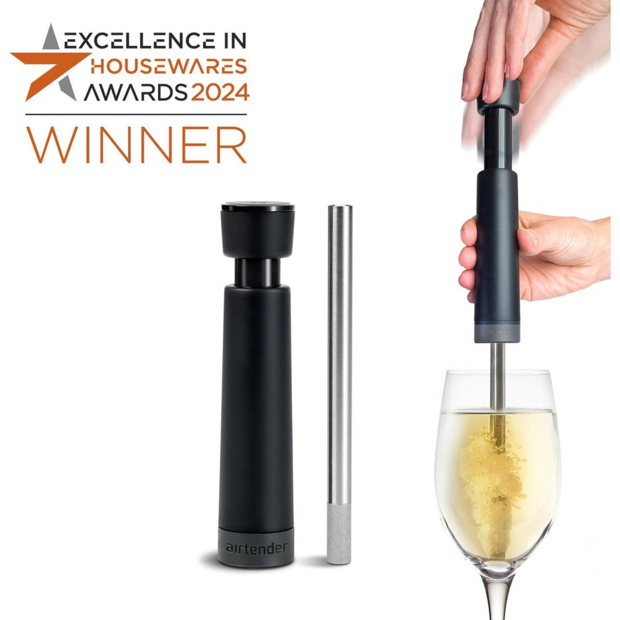 Airtender wijn beluchterset met pomp