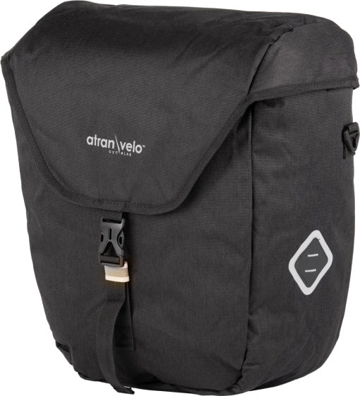 Atran velo Zap Single Pannier With AVS Adapter 25L Black