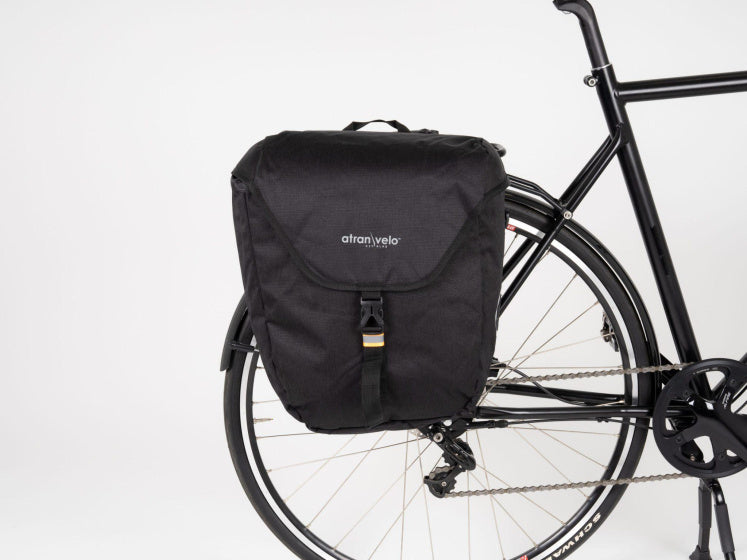 Atran velo Zap Single Pannier With AVS Adapter 25L Black