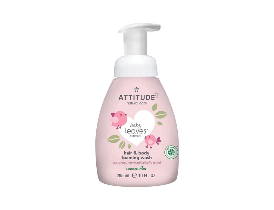 Attitude baby leaves™ hair body foaming wash - geurvrij