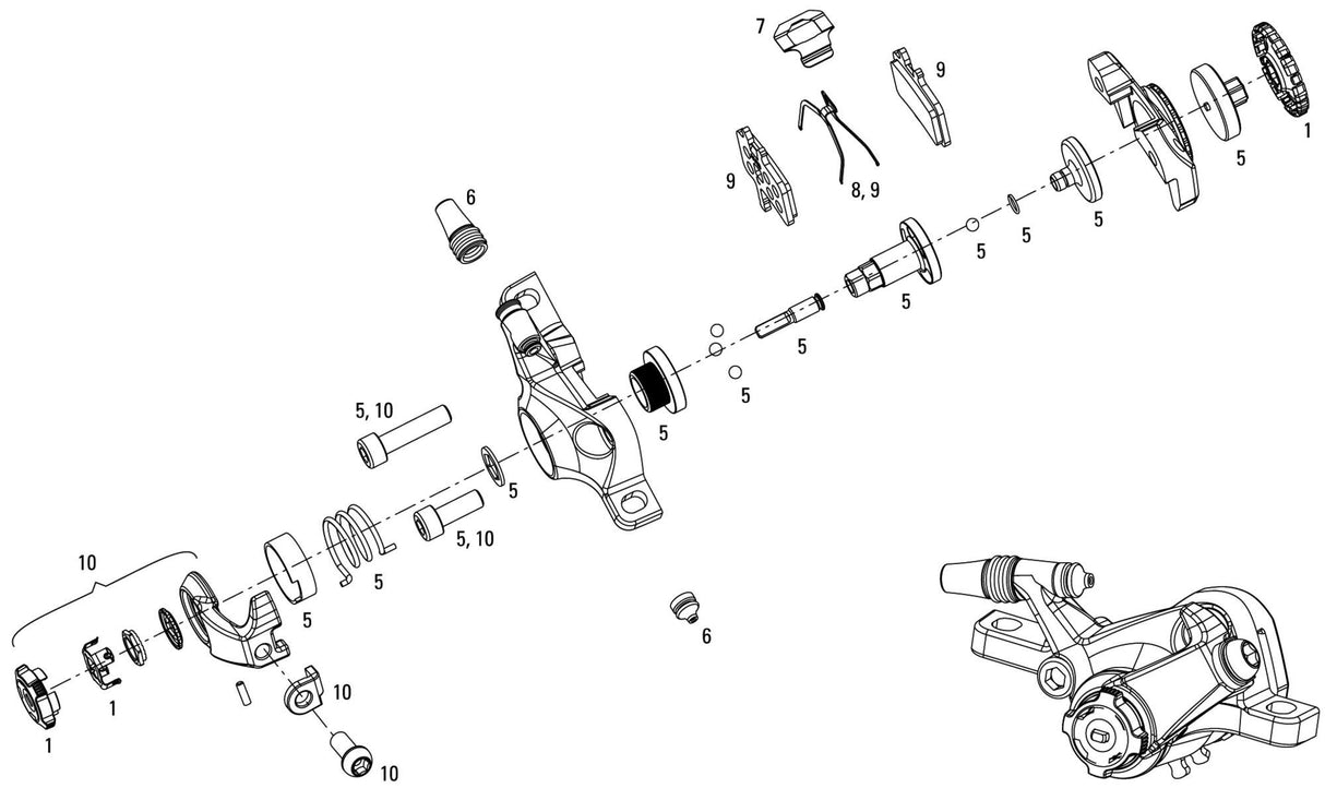 Avid disc brake ball bearing 7 mtb disc br. bb7 mtb 160mm