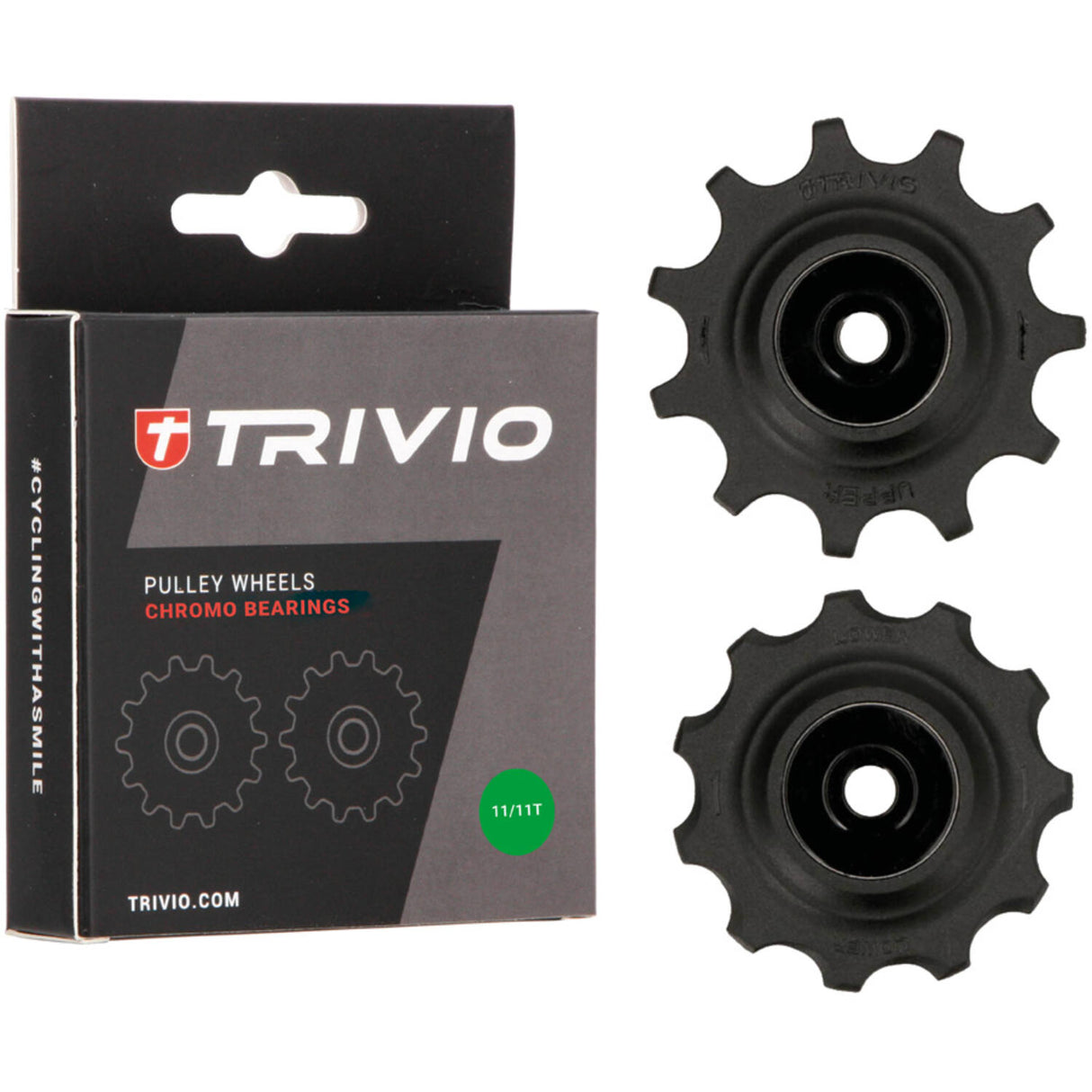 Trivio - derailleur wheels 11 11t chromo bearings