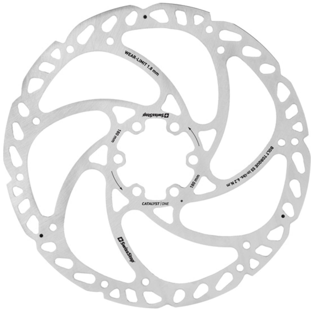 Swissstop - brake disc catalyst one 6 bolt 180mm