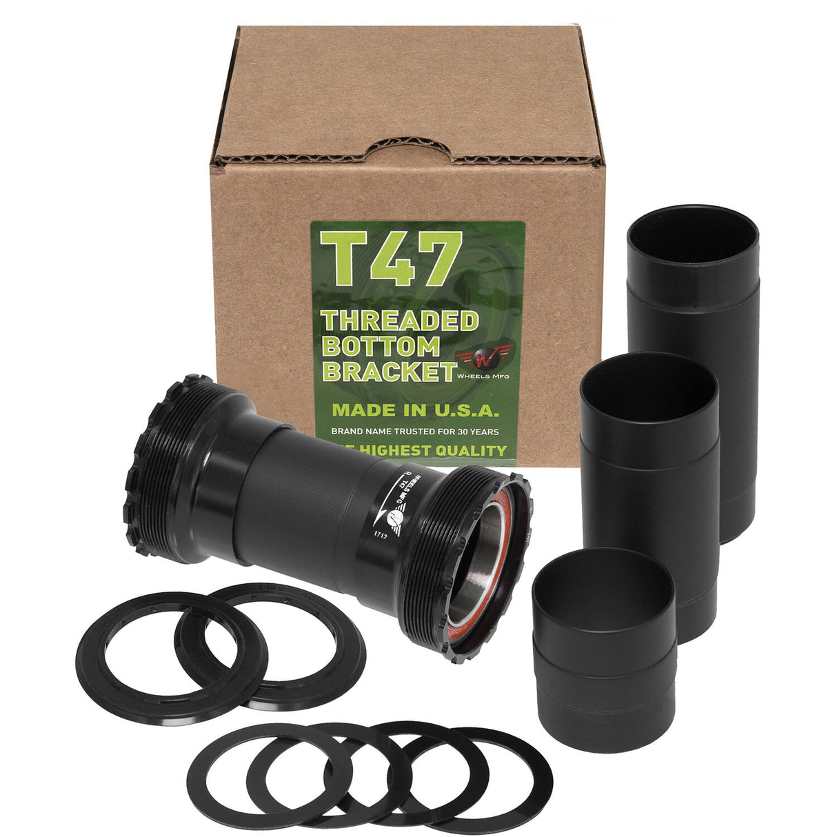 Wheels manufacturing Wheels mfg bottom bracket t47 bb30 acb black