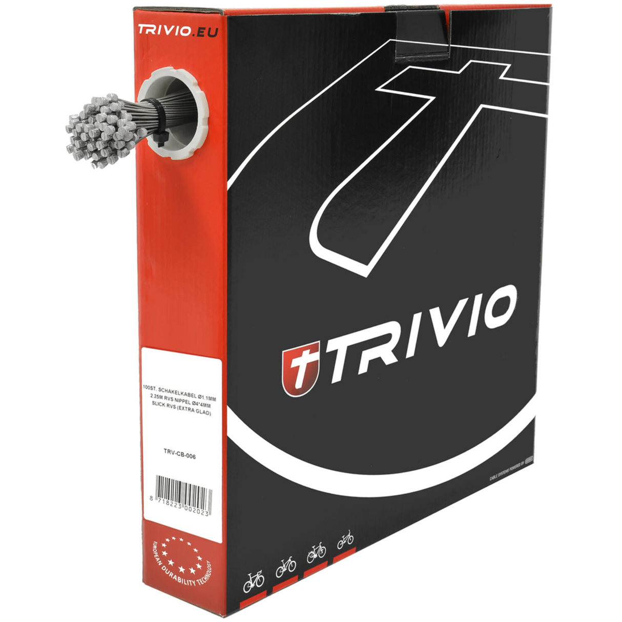 Trivio - derailleur inner cable stainless steel slick 1.1x2250mm - 100 pcs.