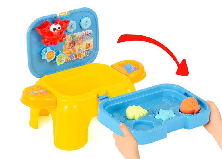 Toys de plage compacts sableux et nappe phréatique avec accessoires 16 pièces