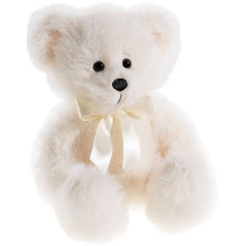 Oso Heunec clásico con lazo, crema (23cm)
