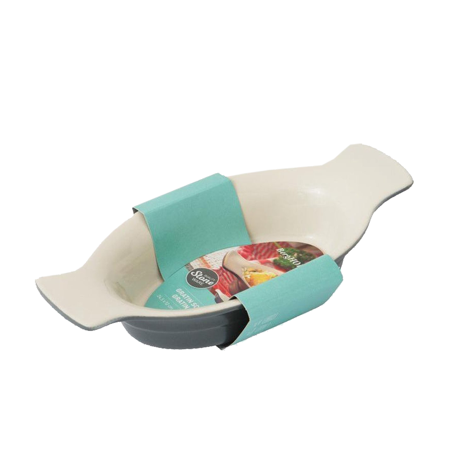 Berghoff ovenschaal ovaal grijs 24,5x12cm
