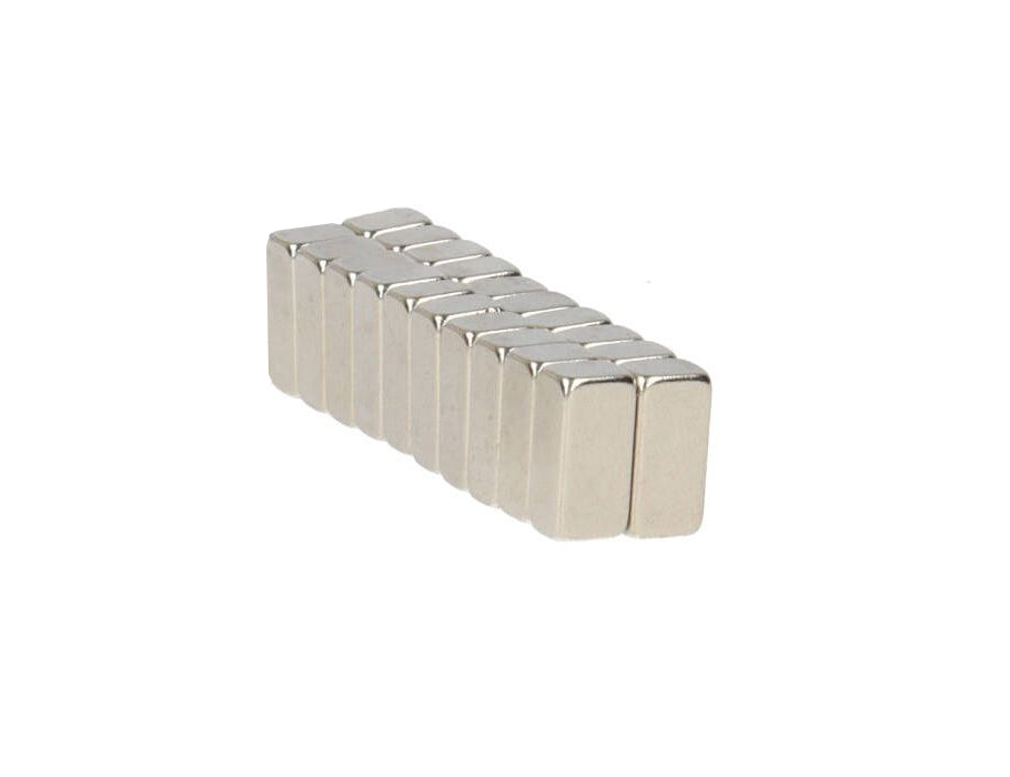 Spara topperblockmagneter - nickelpläterad - 20: e.