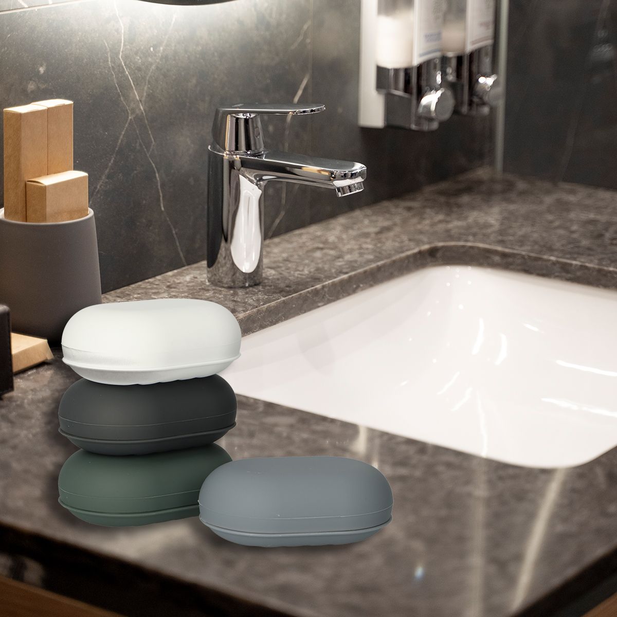 Fürdőszappandoboz puha tapintású válogatott