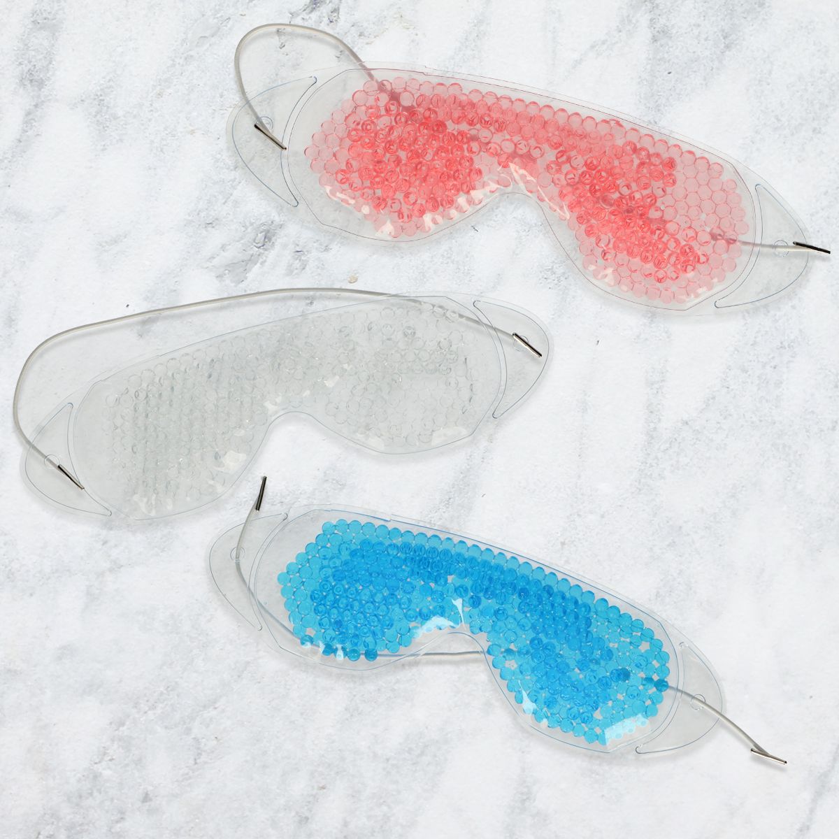 Bath sjov øjenafspændingsmaske med geléperler assorteret