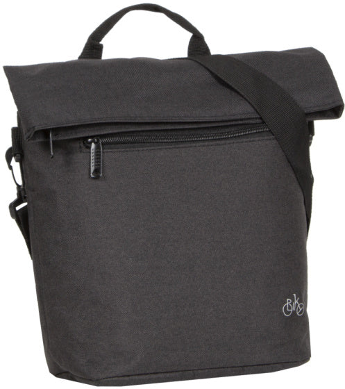 Torba rowerowa na kierownicę z paskiem na ramię, nylon 6l, czarna