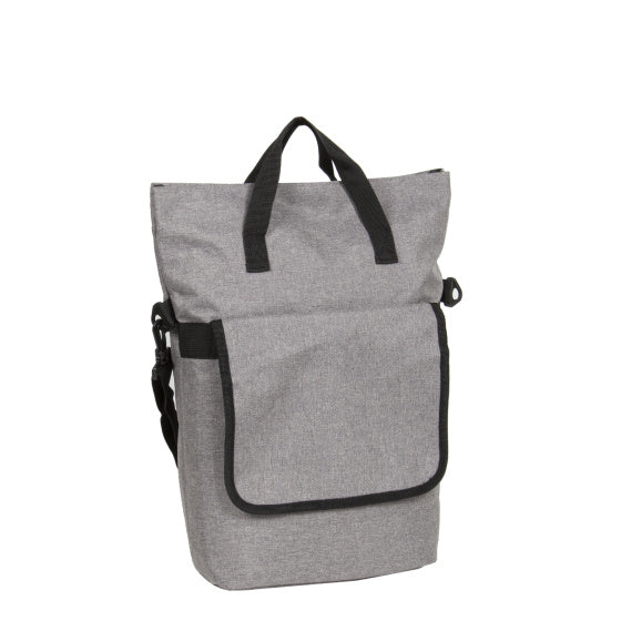 Bike drops shopper bicycle bag with shoulder strap nylon 12l gray