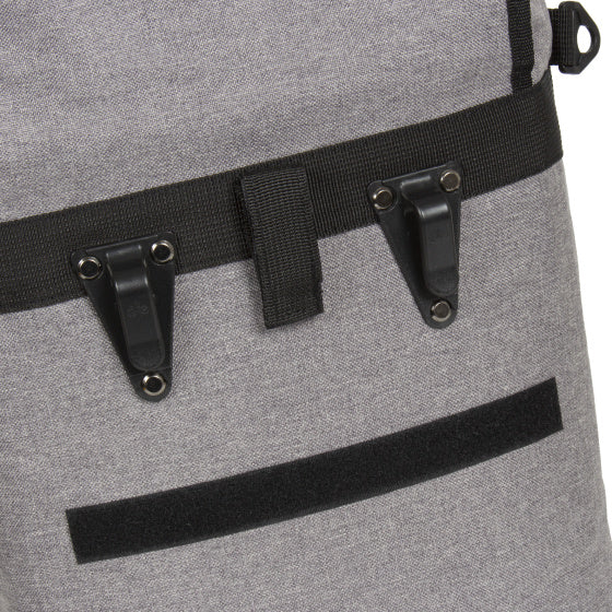 Bike drops shopper bicycle bag with shoulder strap nylon 12l gray