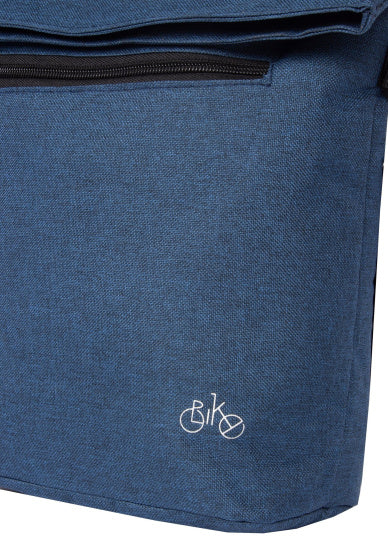 Bike drops handlebar bag with shoulder strap nylon 6l navy