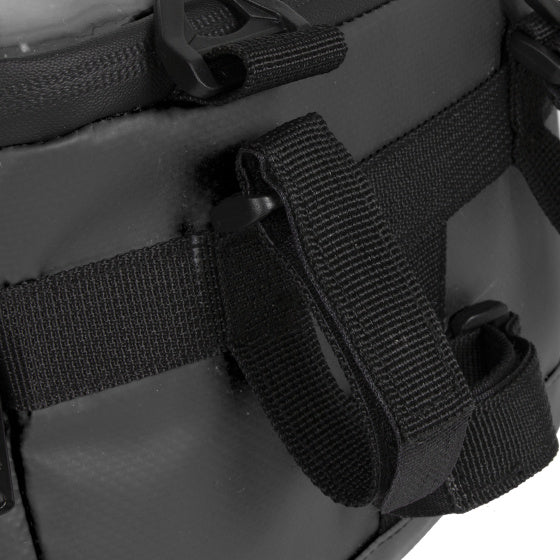 Bike splash water-repellent handlebar bag with shoulder strap 5l taupe