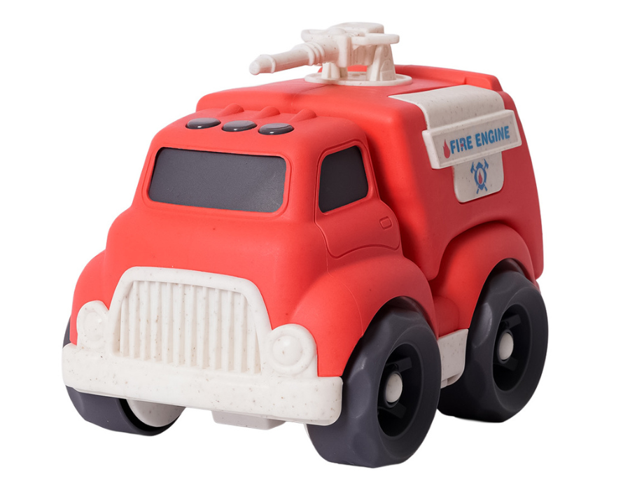 Bio toys bioplastic fire truck with sprayer