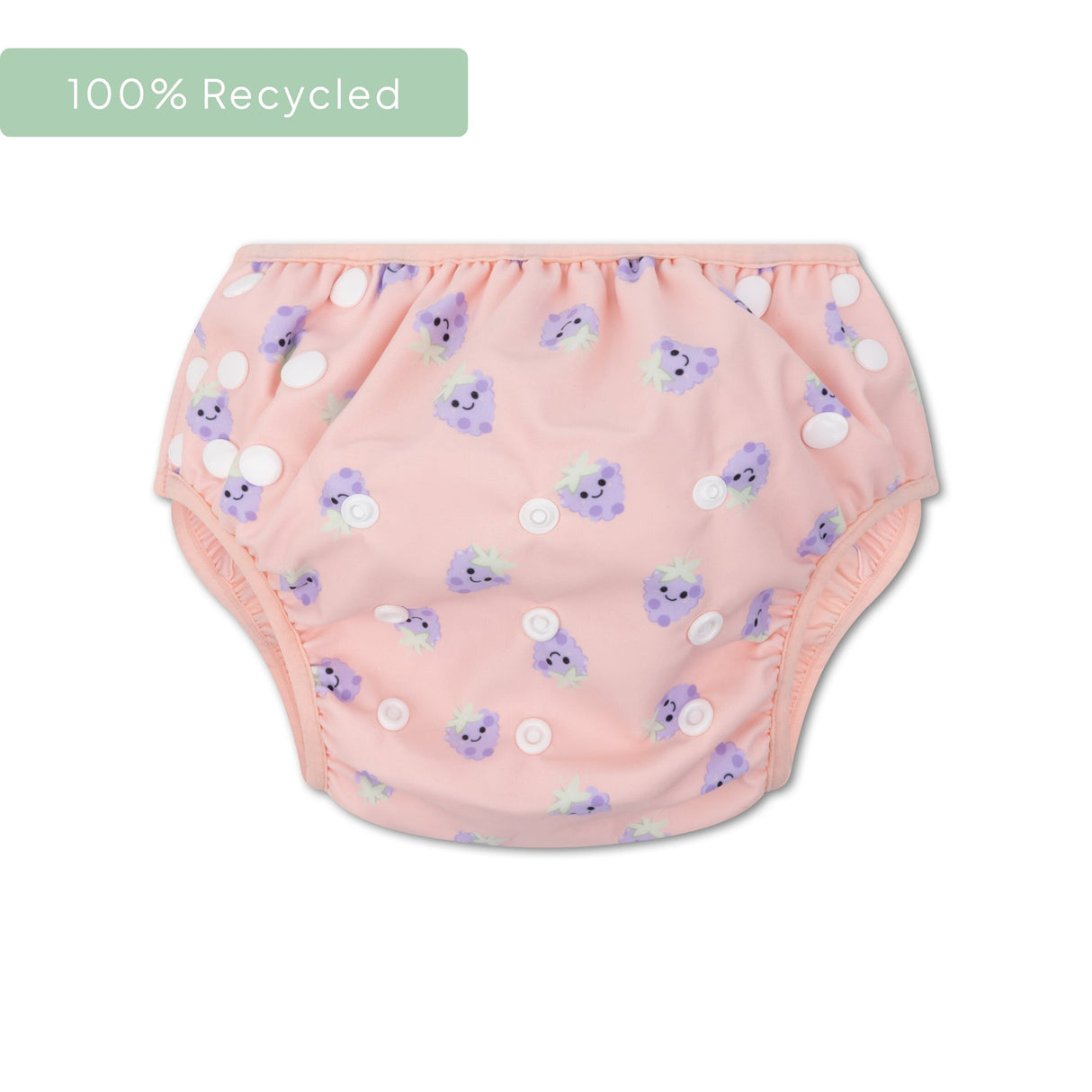 Blackberry | beige purple washable swim diaper