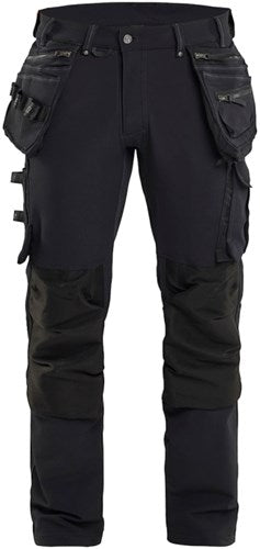 Blåkläder werkbroek 4-weg stretch x1900 19981644 | zwart | maat c152 - 7330509657690