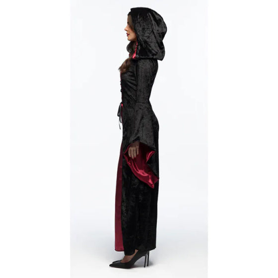 Boland Vampire Herrin Halloween Kostüm Damen Schwarz Rot Größe 44 46