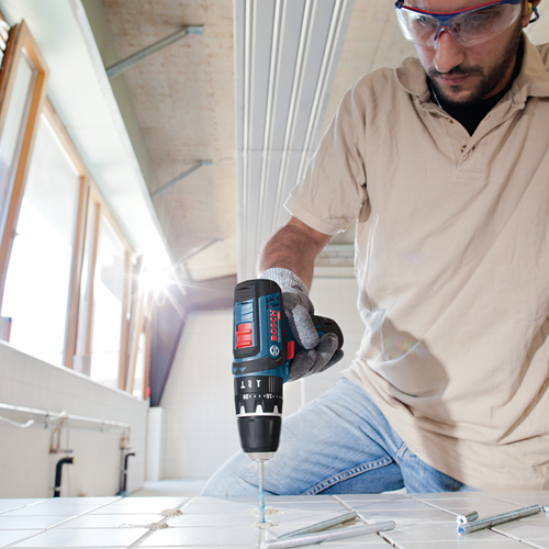 Bosch blå gsr 12v-15 sladdlös borrskruvmejsel | utan batterier och laddare | i l-boxx - 060186810d