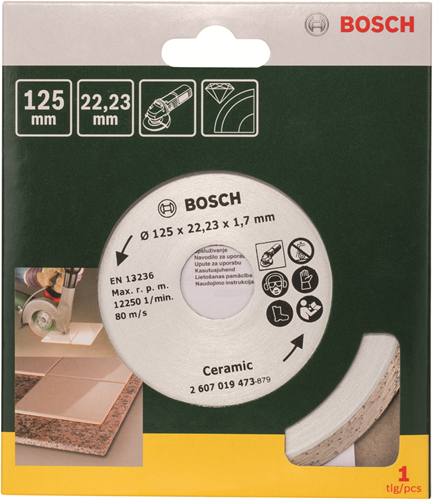 Bosch tillbehör diamantkapskiva för keramiska plattor, 125 mm ø - 2607019473