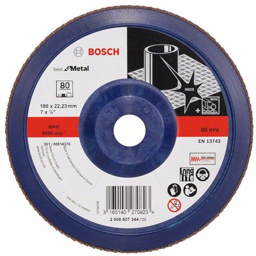 Gabhálais Bosch 1 diosca flap 180 x571, is fearr le haghaidh miotail díreach, plaisteach, 80 - 2608607344