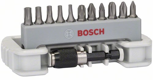 Tacar giotán scriúire 11-phíosa gabhálais Bosch lena n-áirítear sealbhóir giotán - 2608522129