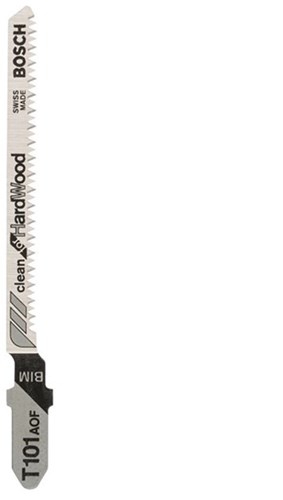 Bosch tillbehör sticksågsblad t 101 aof clean för hårt trä 5st - 2608634233