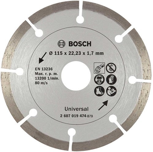 Bosch accessoires diamantdoorslijpschijf voor bouwmateriaal, 115 mm - 2607019474