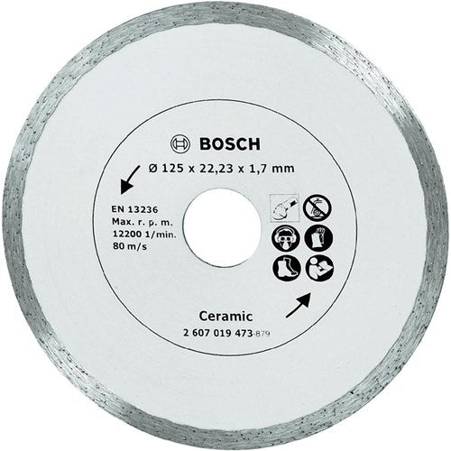 Bosch tillbehör diamantkapskiva för keramiska plattor, 125 mm ø - 2607019473
