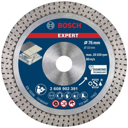 Bosch accessories expert hardceramic 76 mm diamond cutting disc 76 x 1.5 x 10 mm - 1 piece(s) - 2608902391