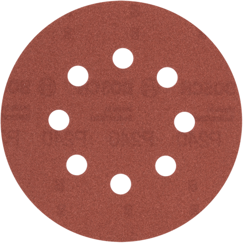 Bosch accessories sanding sheet ø125mm | g240 | wp | 8 holes | velc | 5 pieces - 2609256a27