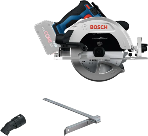 Sierra circular inalámbrica profesional bosch gks 18v-68-2 azul | excluyendo batería y cargador en l-boxx - 06016d0001