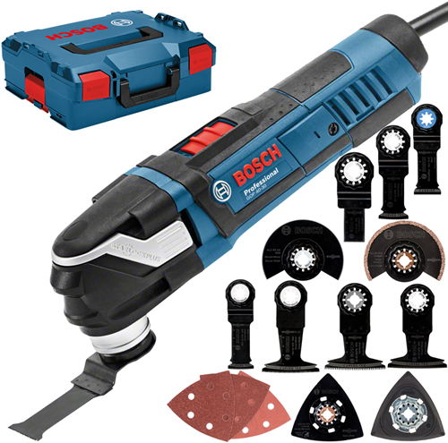 Bosch blauw gop 40-30 multitool 400w in l-boxx + accessoires - 0601231001