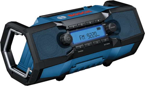 Bosch gorm gpb 18v-3c gairmiúla | raidió tógála 18v | fm agus bluetooth | gan charger ceallraí - 06014a3200