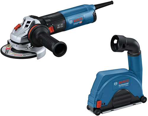 Bosch sininen gws 14-125 kulmahiomakone 125mm 1400w + gde 115 125 fc-t liesituuletin - 0615a5004r