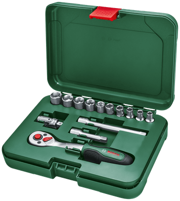 Bosch vihreä 1 4 räikkäsarja 14 osaa - 1600a02by0