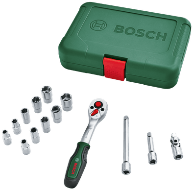 Bosch vihreä 1 4 räikkäsarja 14 osaa - 1600a02by0