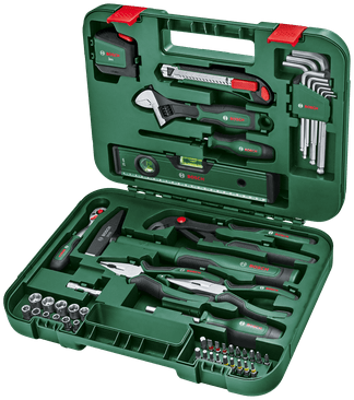 Boschin vihreä käsityökalusarja edistynyt | 52-osainen - 1600a02by7