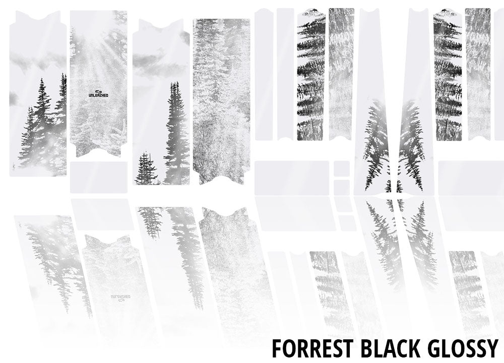 Unleazhed unscratch - frame protection film gravelbike bpg01 forest black