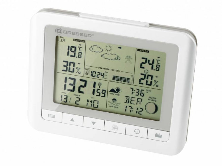 Station météo de Bresser Temeotrend WF 16,5 x 3 x 13 cm blanc 3 pièces